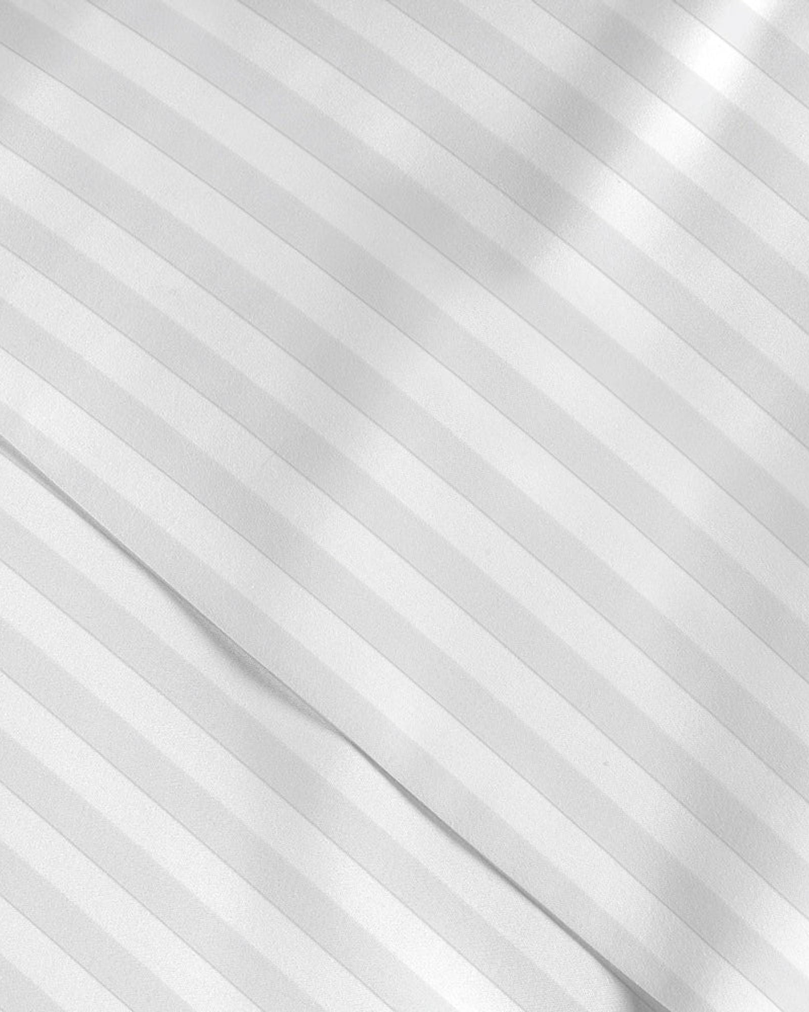 Cotton Home Duvet Cover Set 6Pc Stripe White