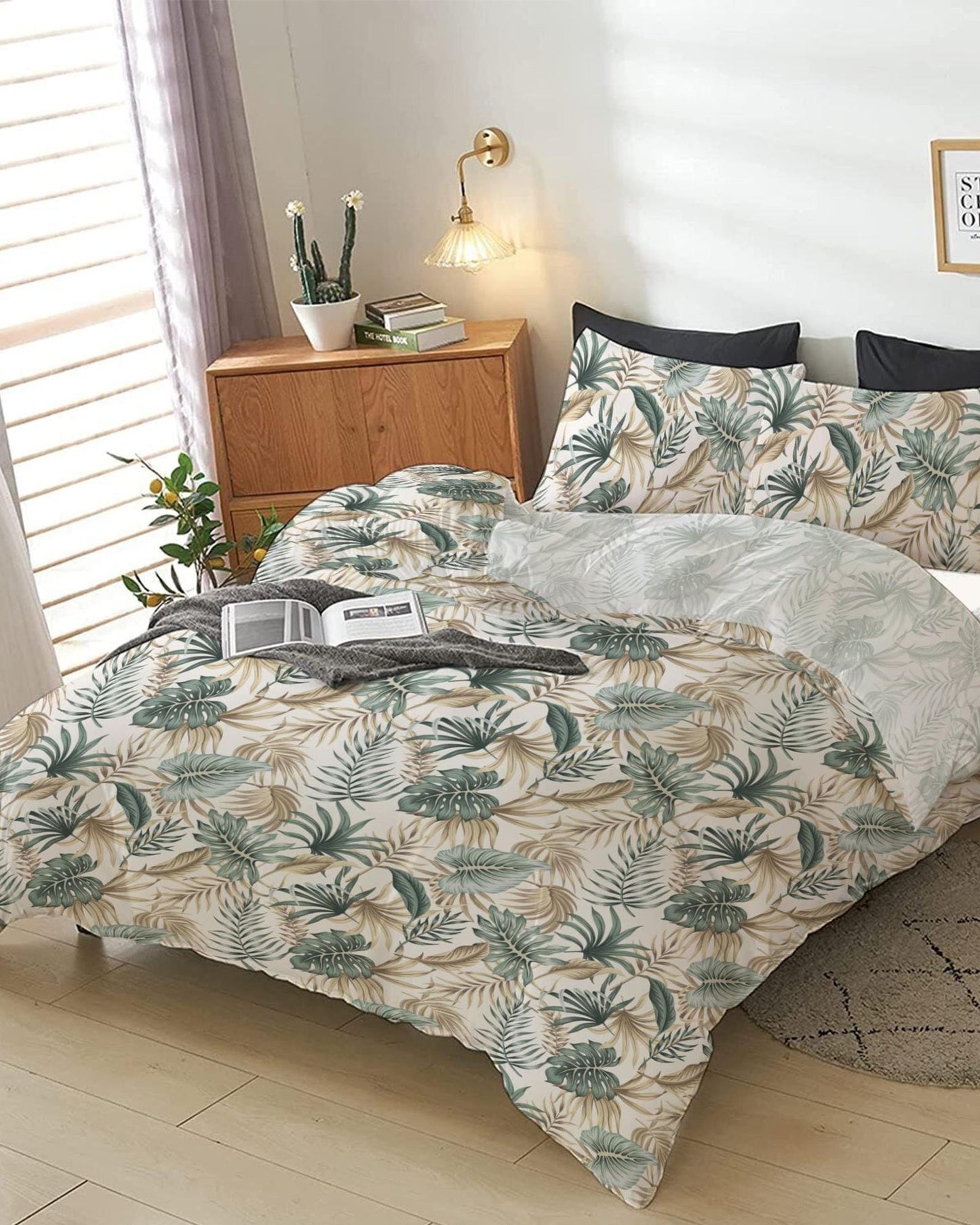 Cotton Home Comforter Set 4Pc High Summer Tropicals