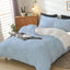 Cotton Home Comforter Set 4Pc Pastel Blue