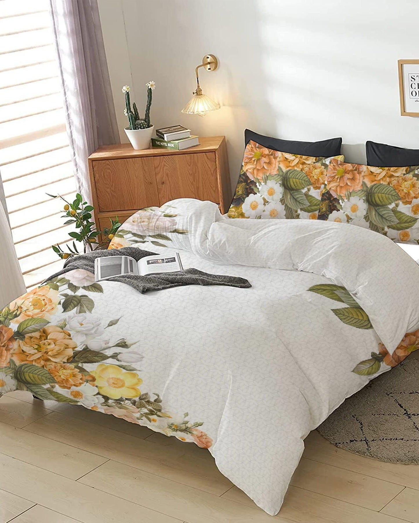 Cotton Home Comforter Set 4Pc Summer Bloom