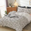Cotton Home Comforter Set 4Pc Ditsy Floral Grey
