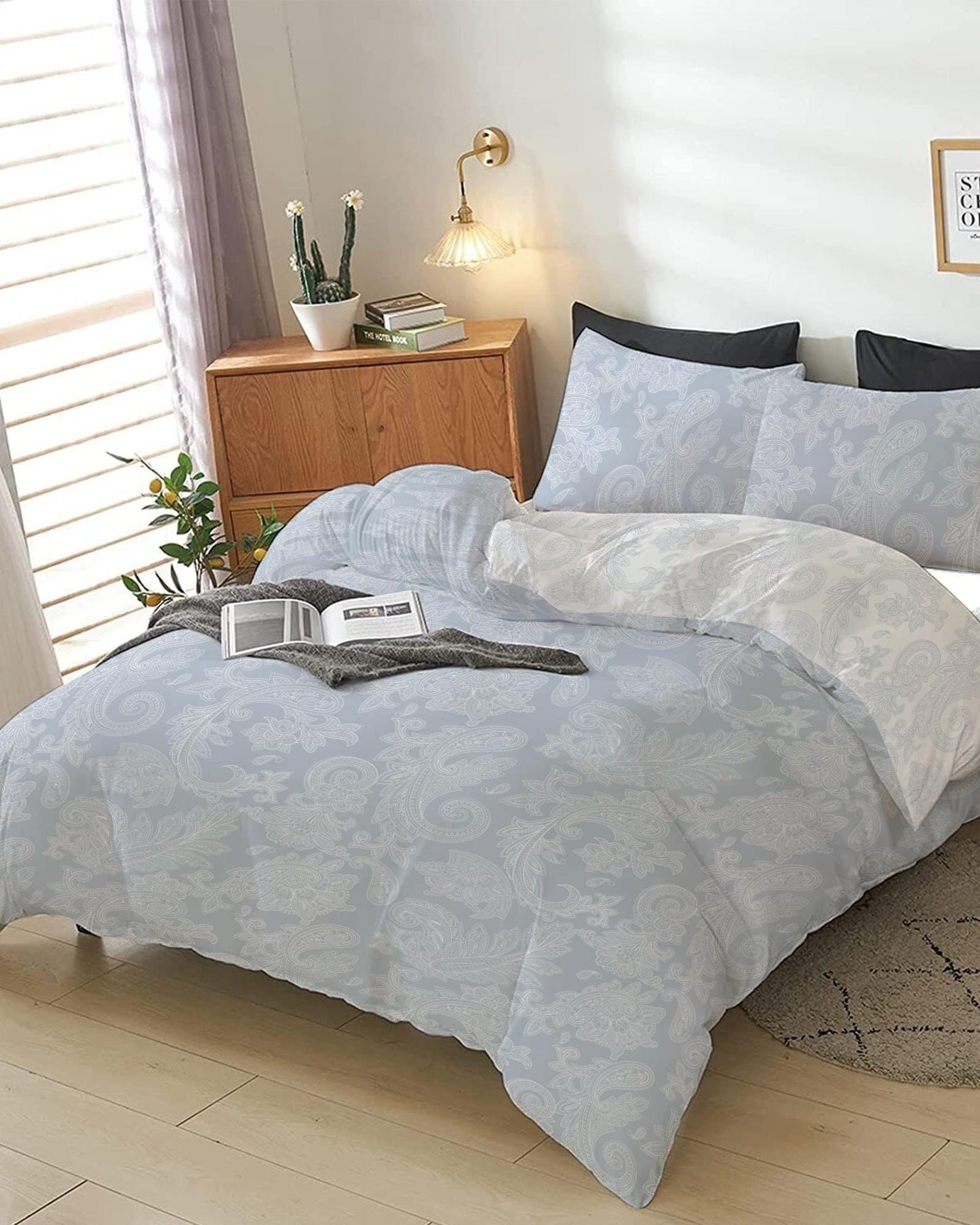 Cotton Home Comforter Set 4Pc Ethnic Hue
