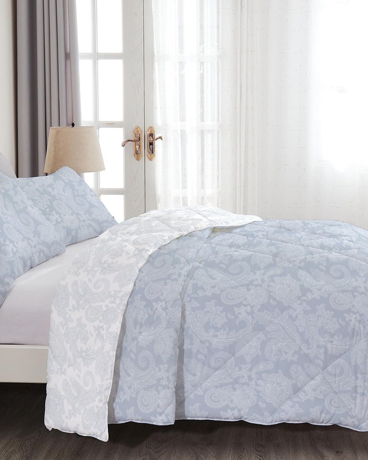 Cotton Home Comforter Set 4Pc Ethnic Hue