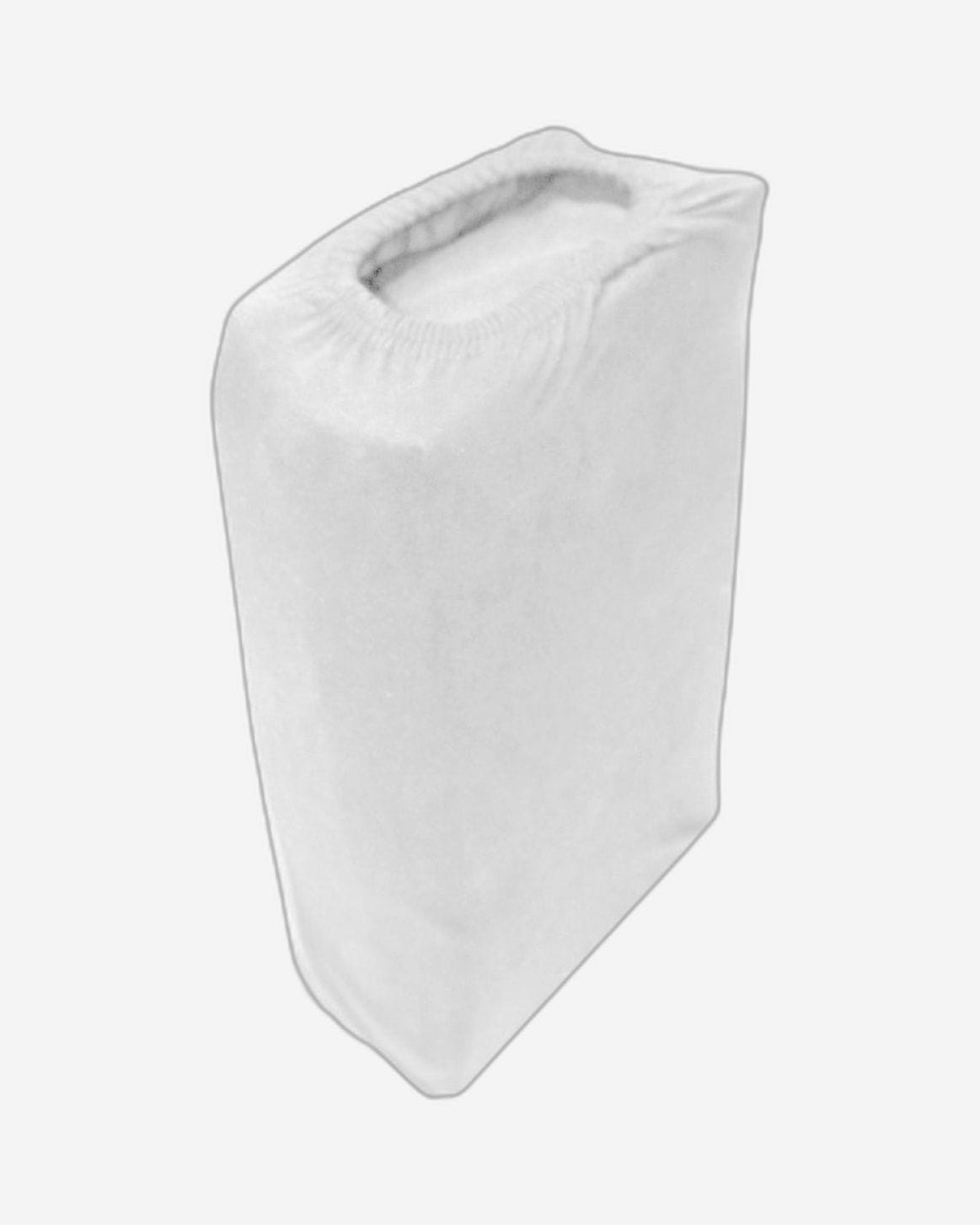 Cotton Home Fitted Sheet 1Pc Jersey White