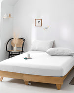Cotton Home Fitted Sheet 1Pc Jersey White