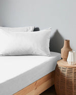 Cotton Home Fitted Sheet 1Pc Jersey White