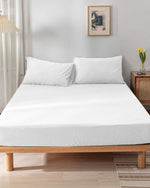 Cotton Home Fitted Sheet 1Pc Jersey White