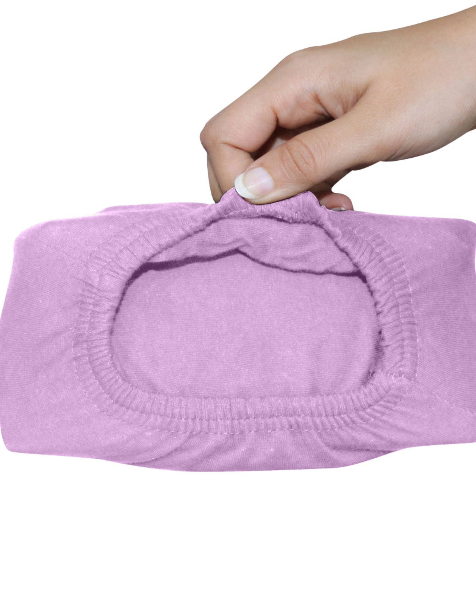Cotton Home Jersey 1-piece Fitted Sheet Purple