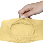 Cotton Home Fitted Sheet 1Pc Jersey Yellow