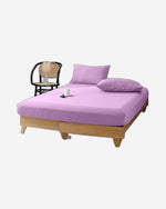 Cotton Home Jersey 1-piece Fitted Sheet Purple