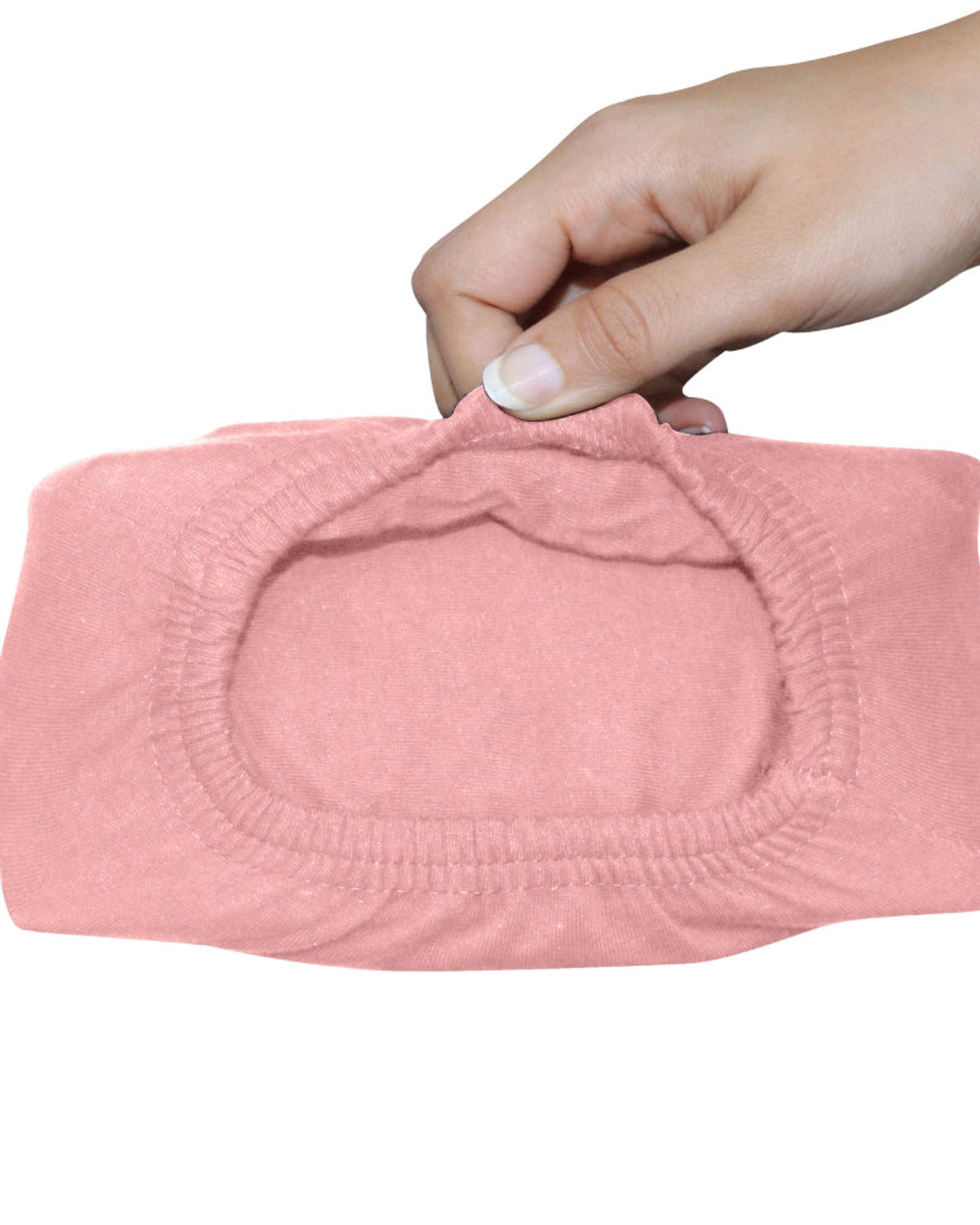 Cotton Home Fitted Sheet 1Pc Jersey Pink