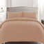 Cotton Home Duvet Cover Set 3Pc Jersey Beige