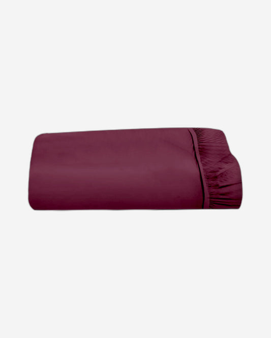 Cotton Home 1-piece Fitted Sheet Super Soft Burgundy