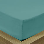 Cotton Home Fitted Sheet 1Pc Super Soft Teal