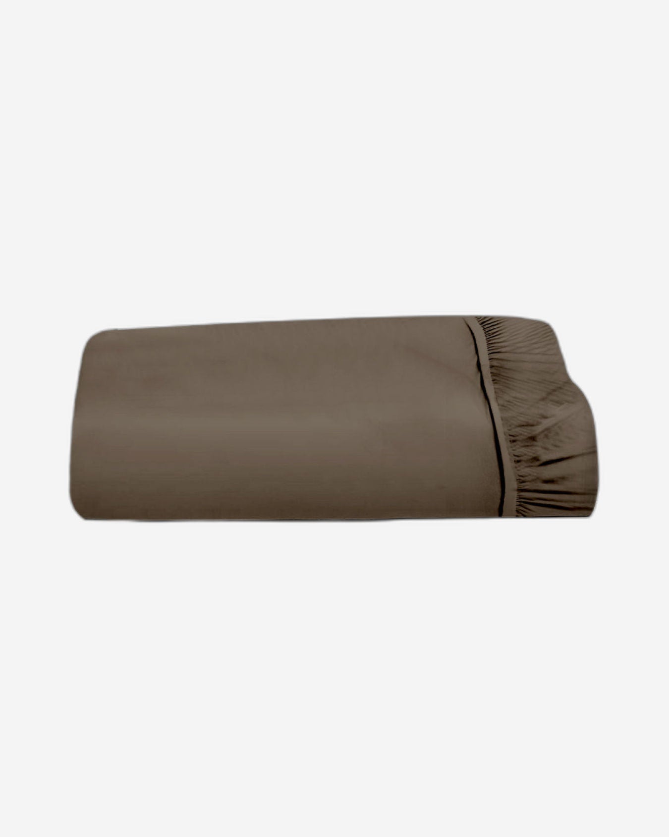 Cotton Home Fitted Sheet 1Pc Super Soft Brown