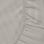Cotton Home Fitted Sheet Set 3Pc Stripe Light Brown