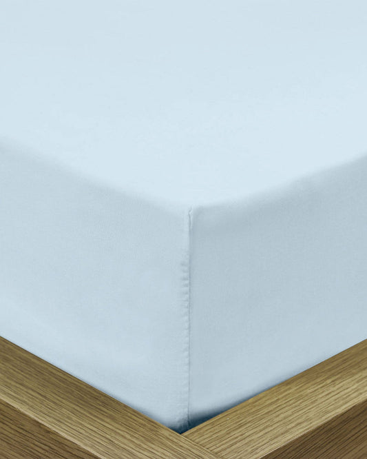 Cotton Home 1-piece Fitted Sheet Super Soft Sky Blue