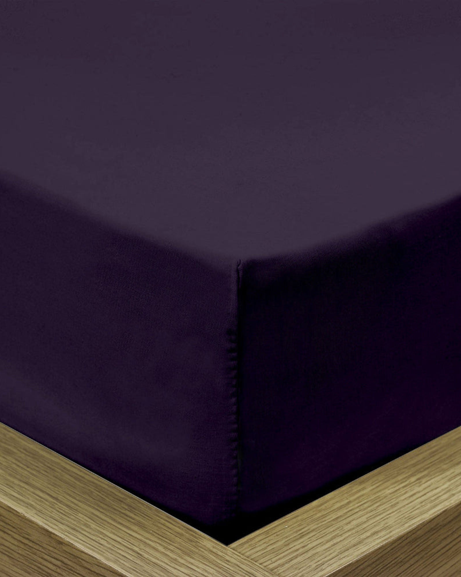 Cotton Home Fitted Sheet 1Pc Super Soft Violet