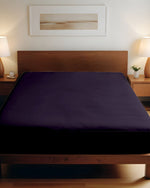 Cotton Home Fitted Sheet 1Pc Super Soft Violet