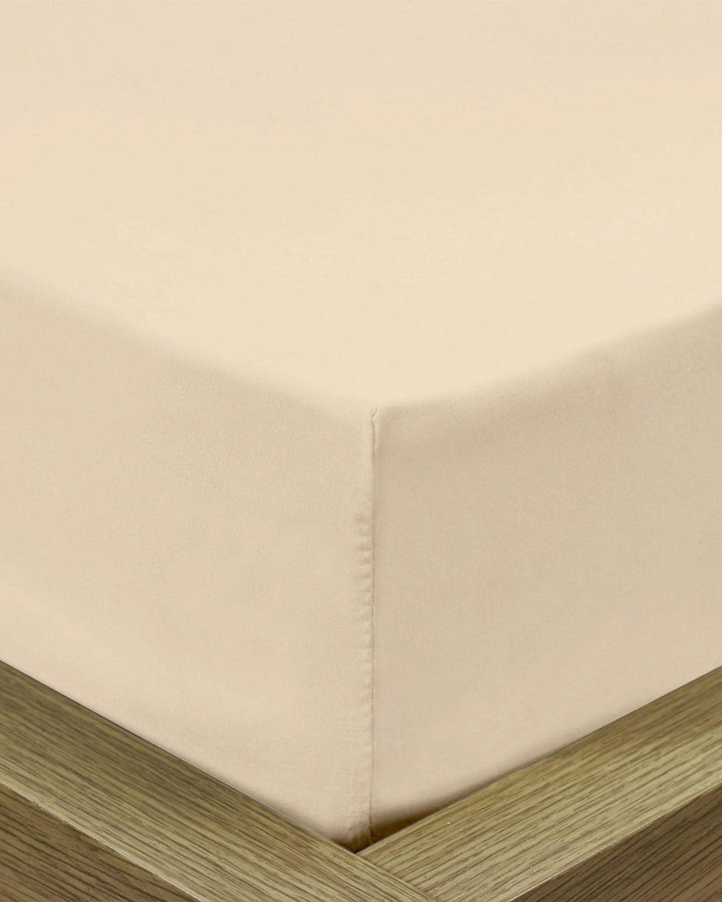 Cotton Home Fitted Sheet 1Pc Super Soft Stone Beige
