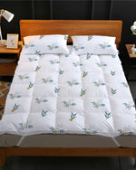 Cotton Home Mattress Topper Set 3Pc Floral