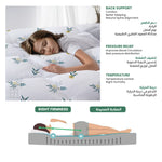 Cotton Home Mattress Topper Set 3Pc Floral