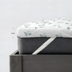Cotton Home Mattress Topper Set 3Pc Floral