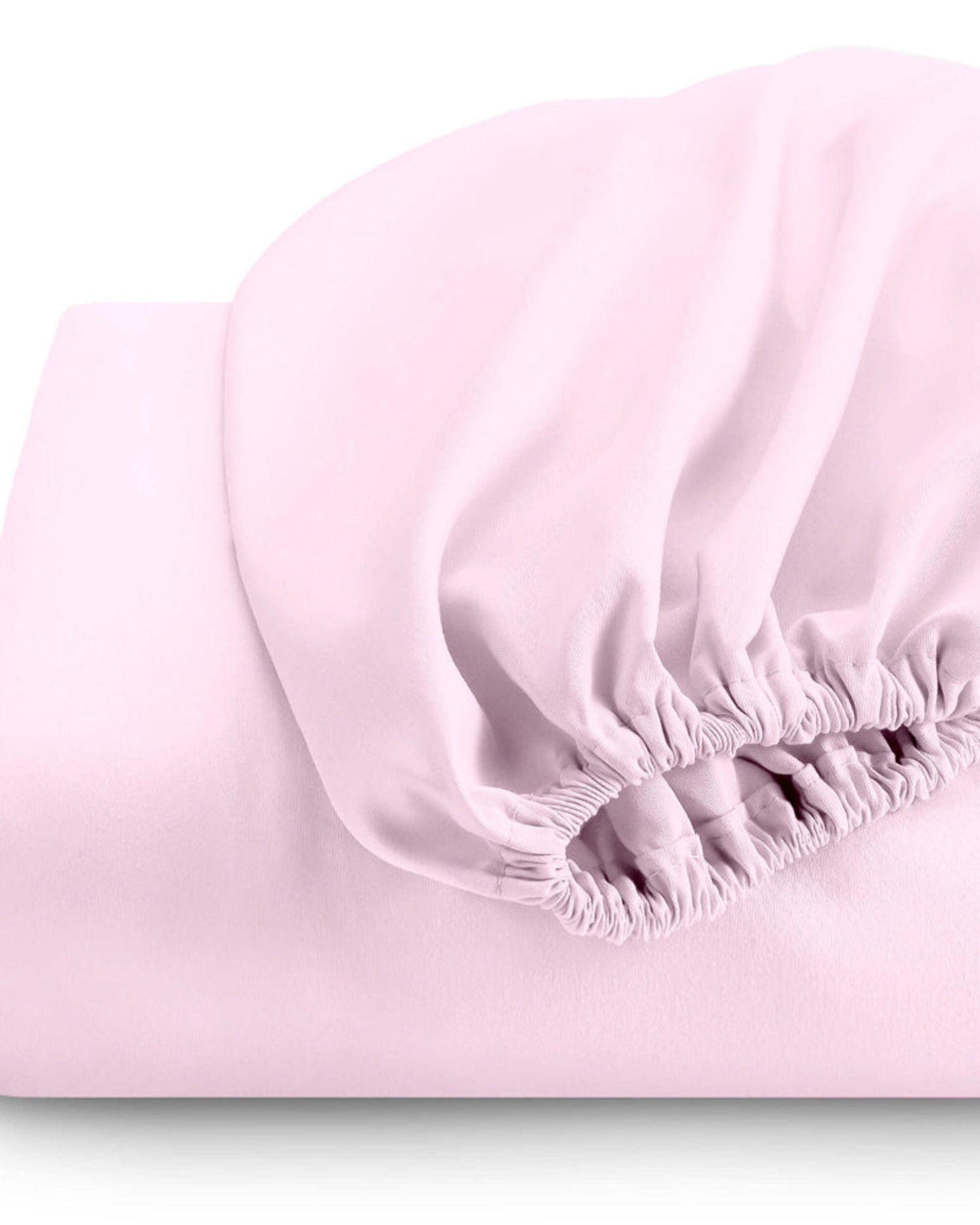 Cotton Home Fitted Sheet 1Pc Super Soft Pink