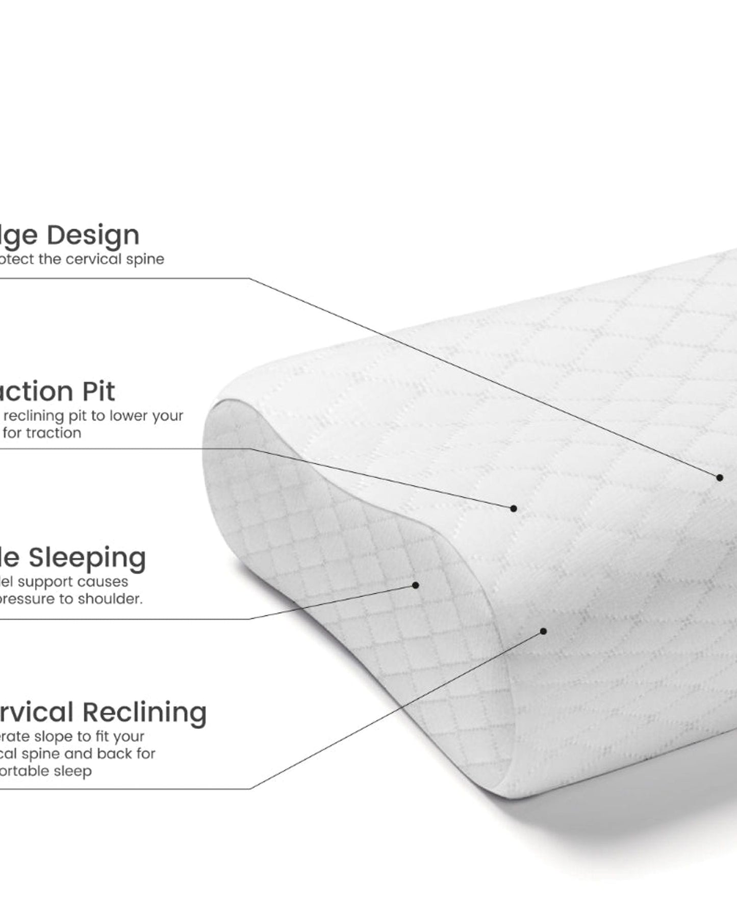 Cotton Home Pillow Smooth White
