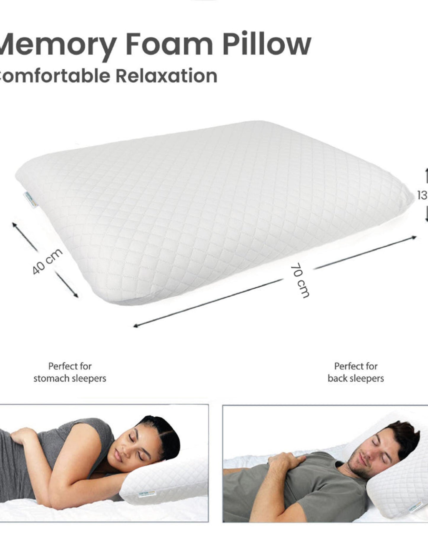 Cotton Home Pillow Venus White