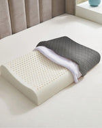 Cotton Home Smooth Memory Foam Pillow Anti-stress Fabric Grey