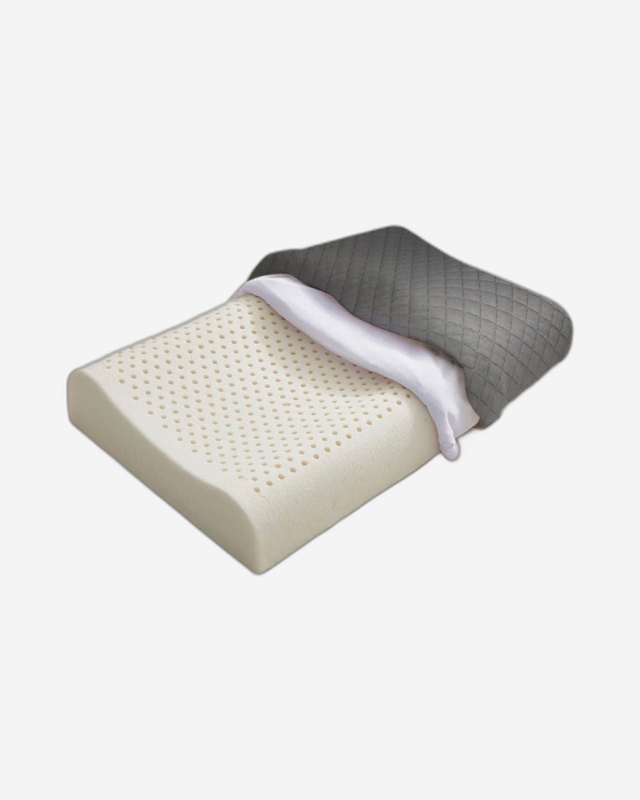 Cotton Home Classic Breatheasy Memory Foam Pillow Anti-stress Fabric Grey