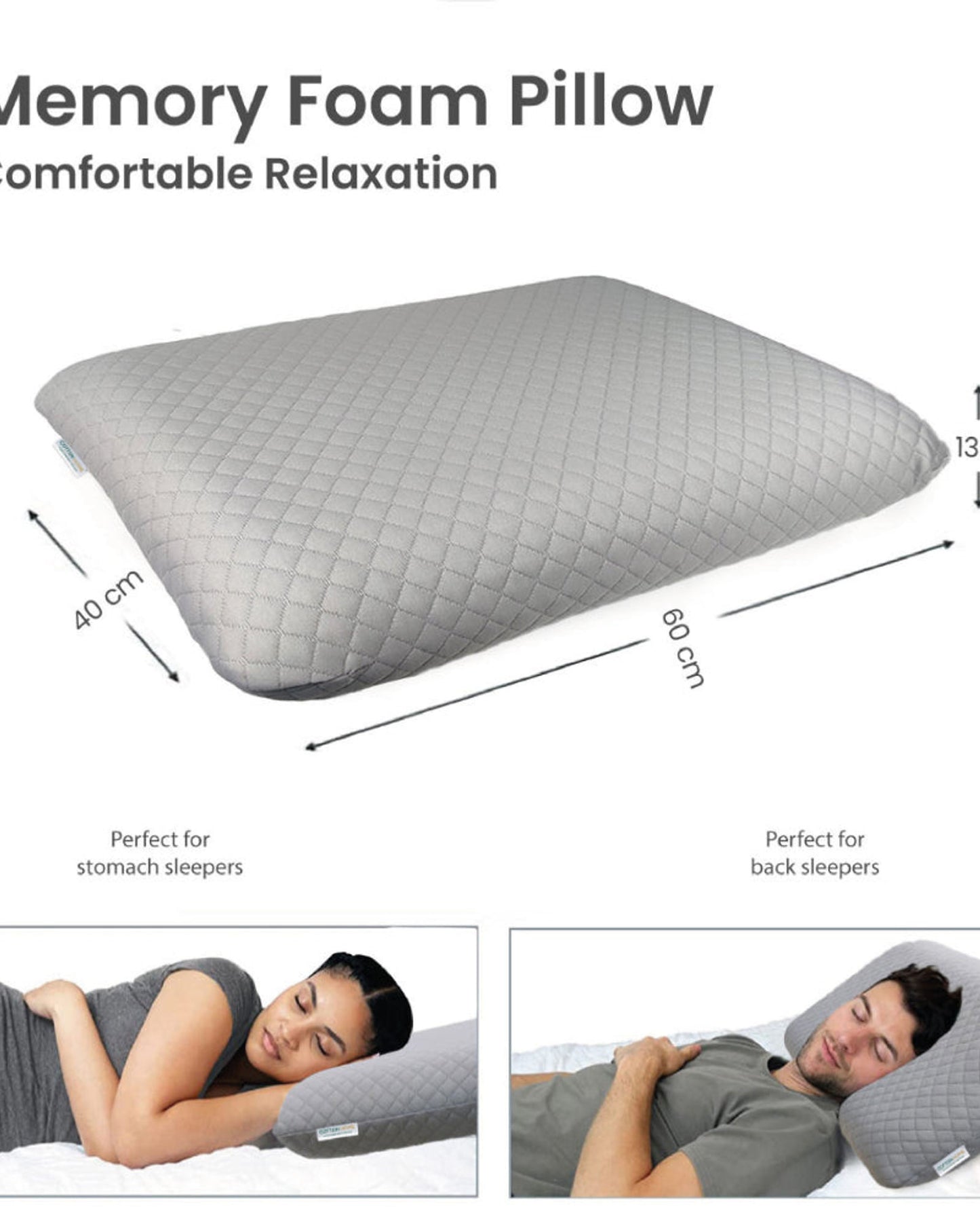 Cotton Home Pillow Venus Grey