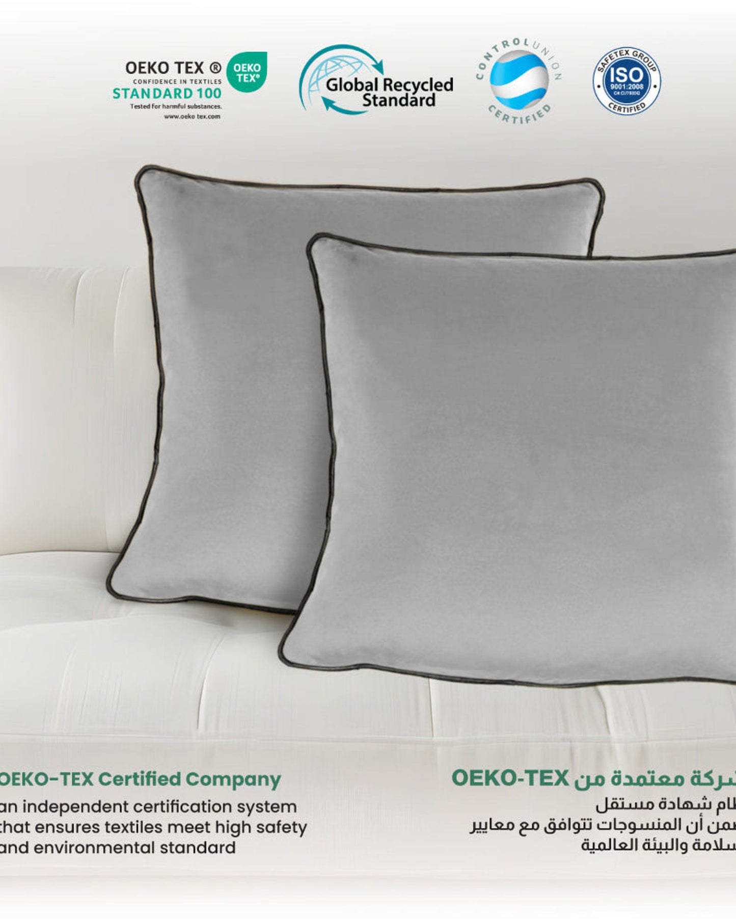 Cotton Home Cushion 2Pc Velvet