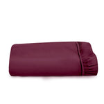 Cotton Home Fitted Sheet 1Pc Super Soft Burgundy