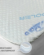 Cotton Home Coolant Blue  Waterproof  Mattress Protector