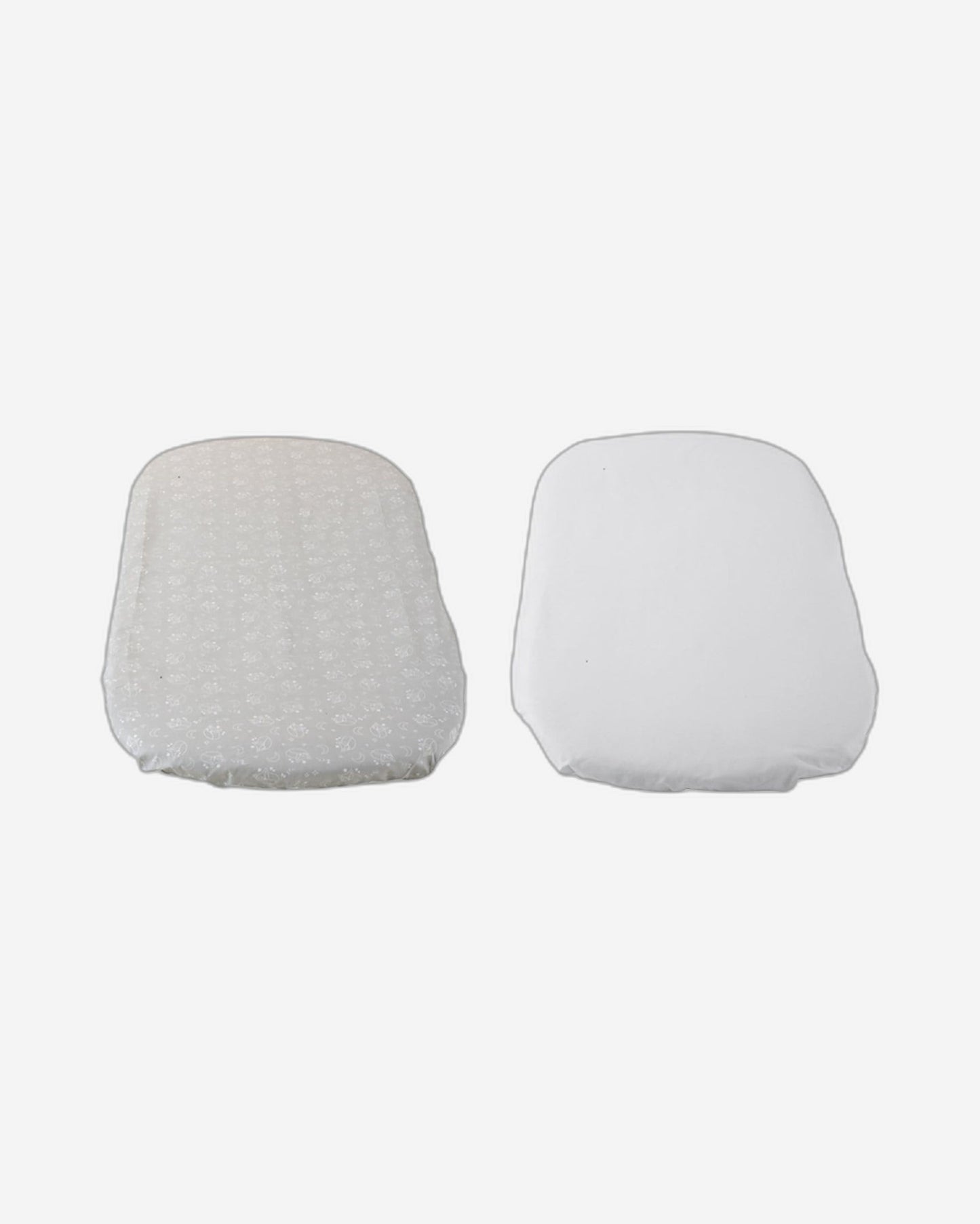 CHICCO CRIB SET 2 FITTED SHEETS FOR BABY HUG  GREY FOX