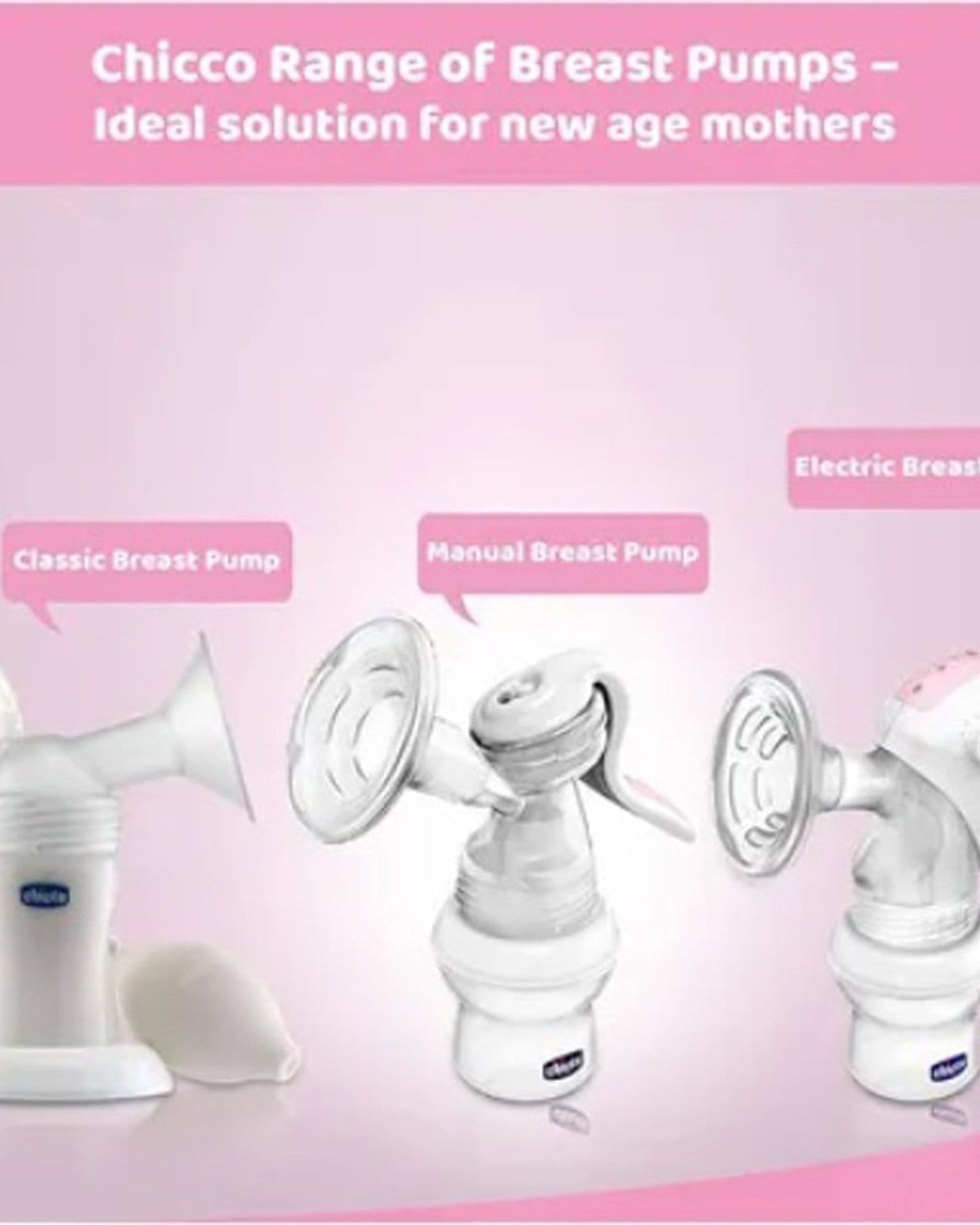 CHICCO MANUAL BREAST PUMP STEP UP BOTTLES