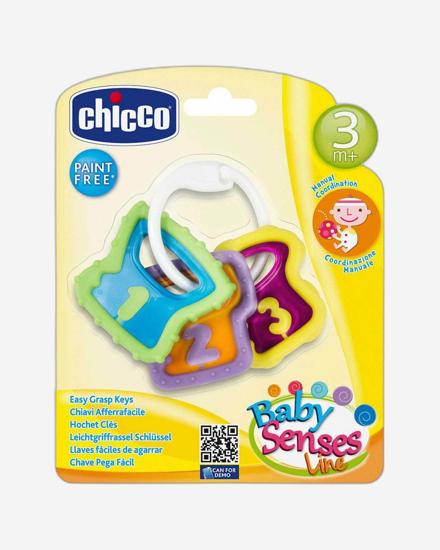 CHICCO EASY GRASP RING 3M+