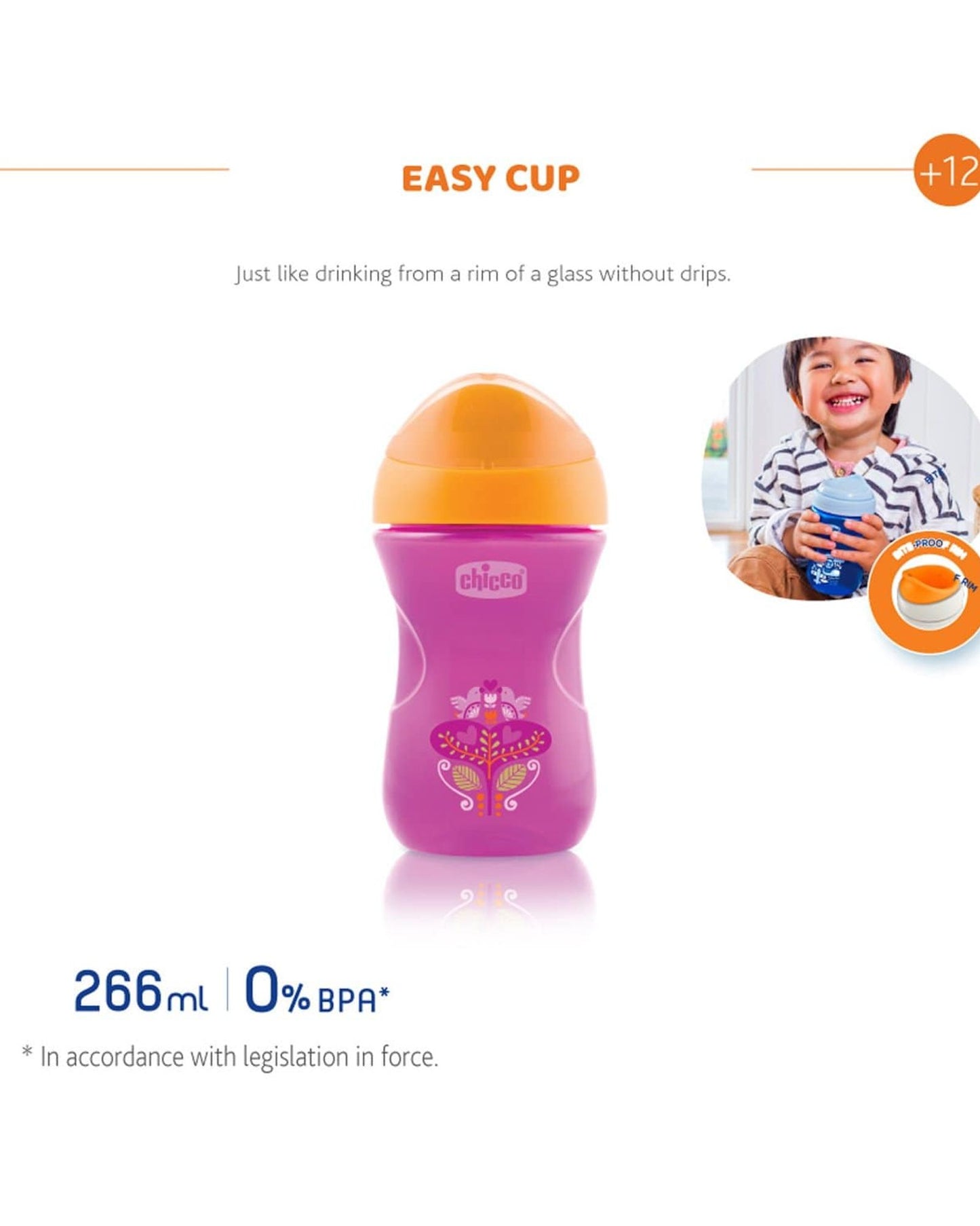 EASY CUP 12M+ GIRL - PINK