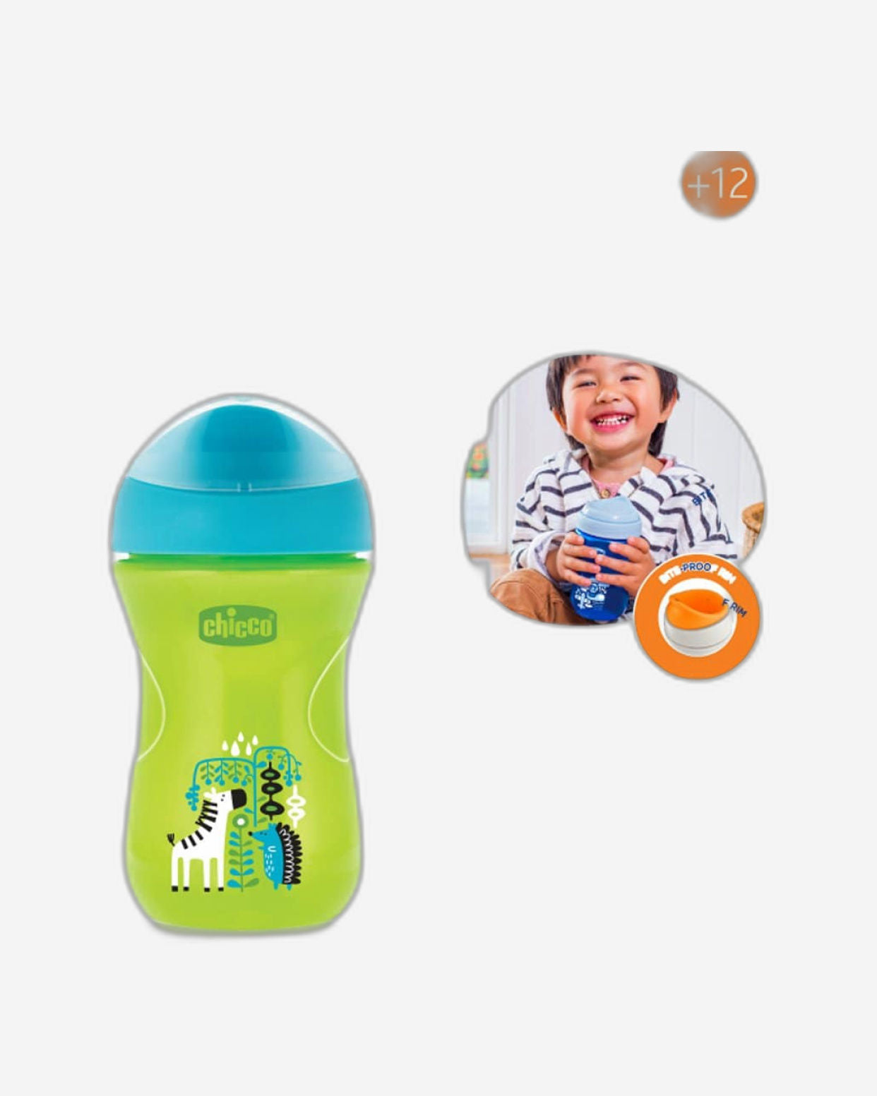 Chicco Easy Cup for 12 Month and Above Baby Boy - Green and Blue - CH06961-20