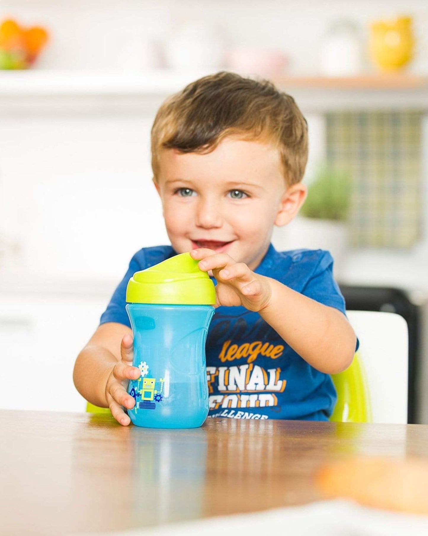 Chicco Easy Cup for 12 Month and Above Baby Boy - Green and Blue - CH06961-20