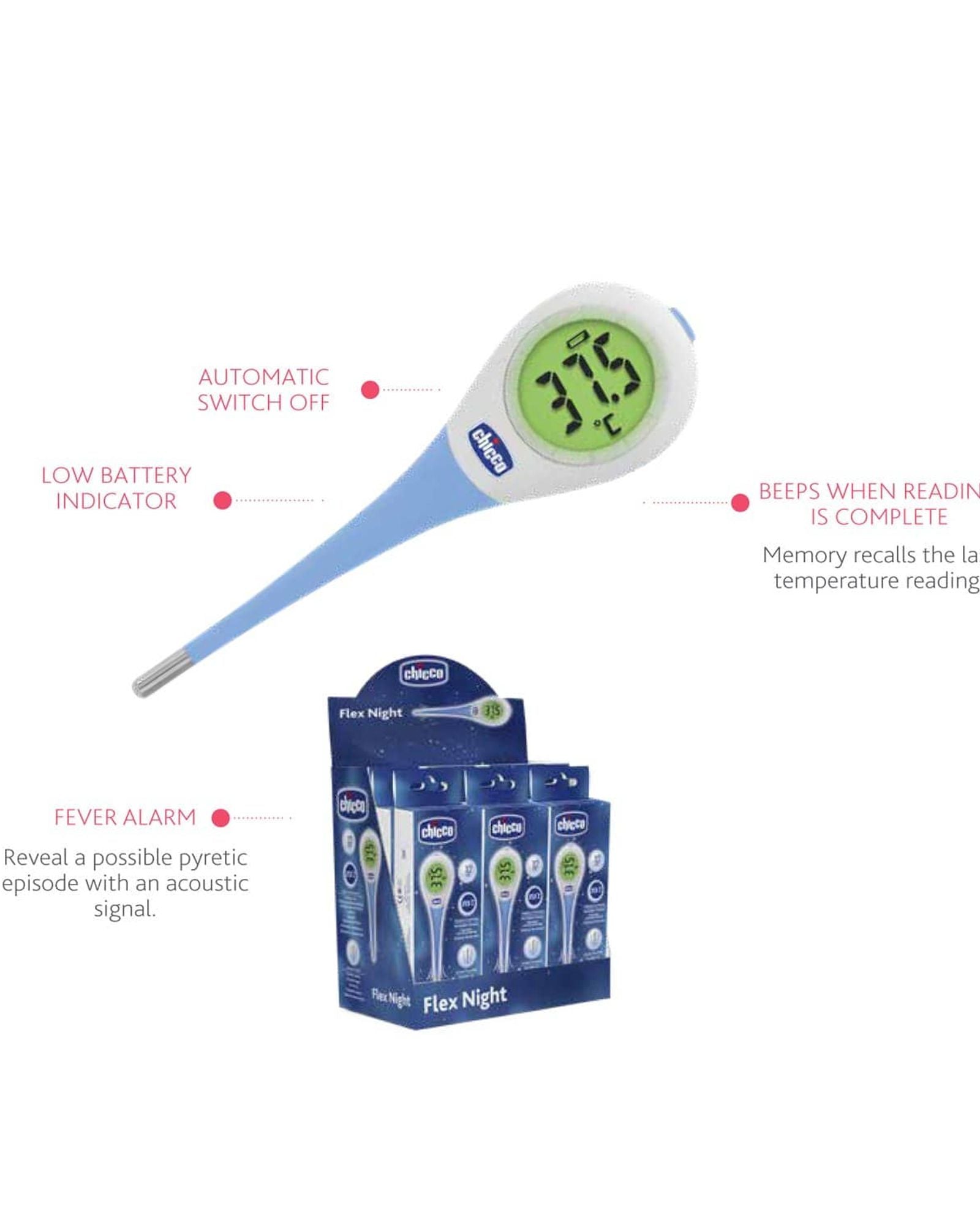 THERMOMETER NEW FLEX CHICCO WITH LED