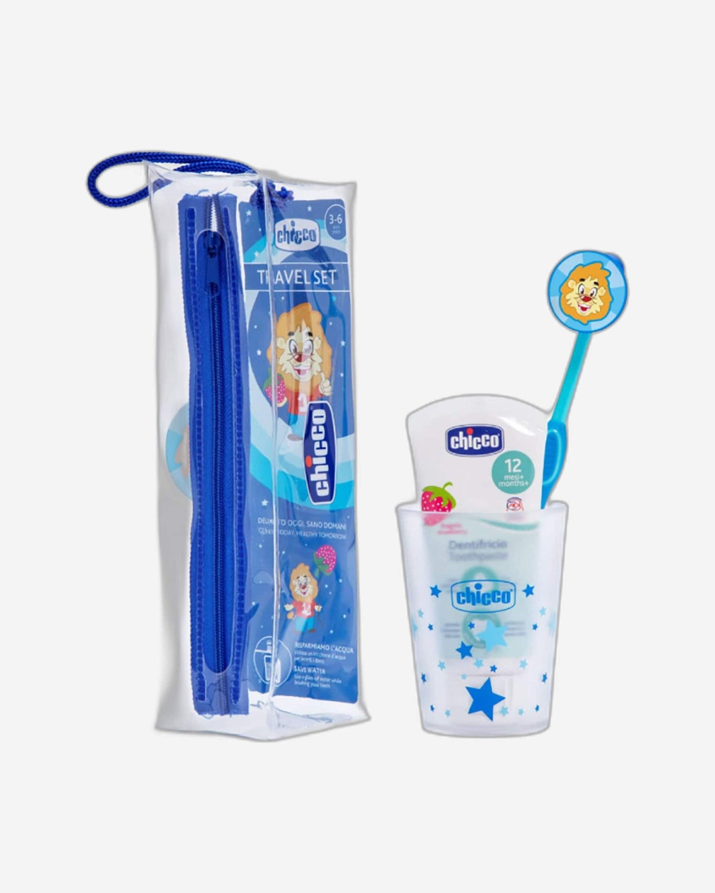 CHICCO ORAL SET 36M+ TRAVEL KIT BLUE