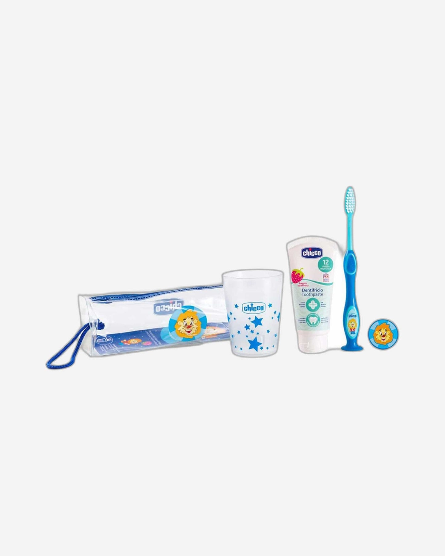 CHICCO ORAL SET 36M+ TRAVEL KIT BLUE