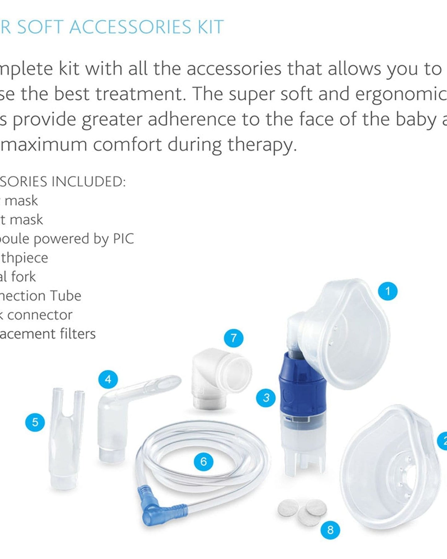 CHICCO SUPER SOFT NEBULIZER ACCESSORIES KIT