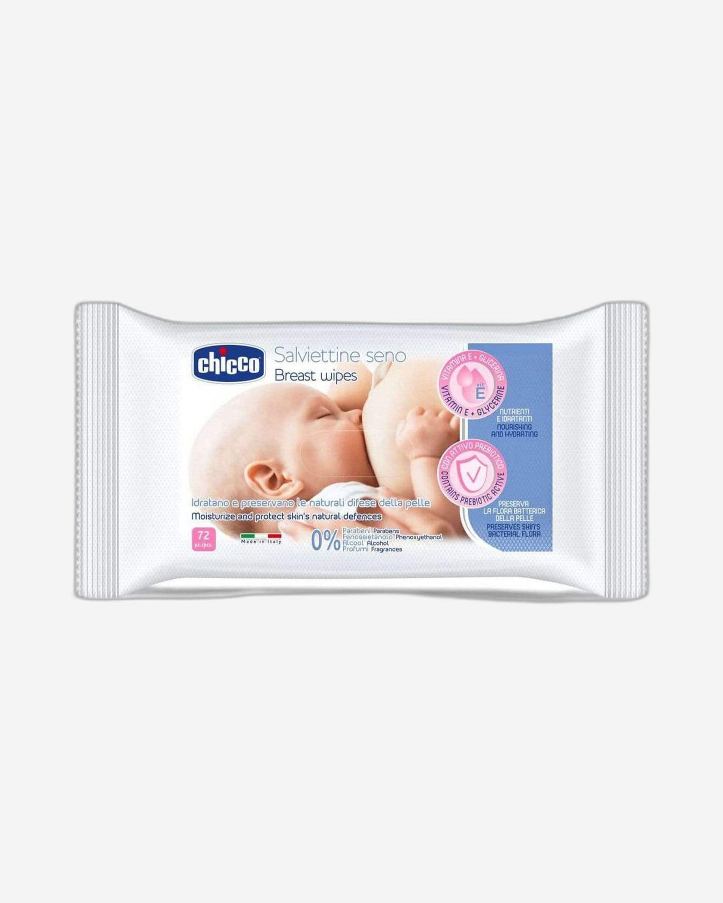 Chicco 72 Pieces Cleansing Breast Wipes - CH09166