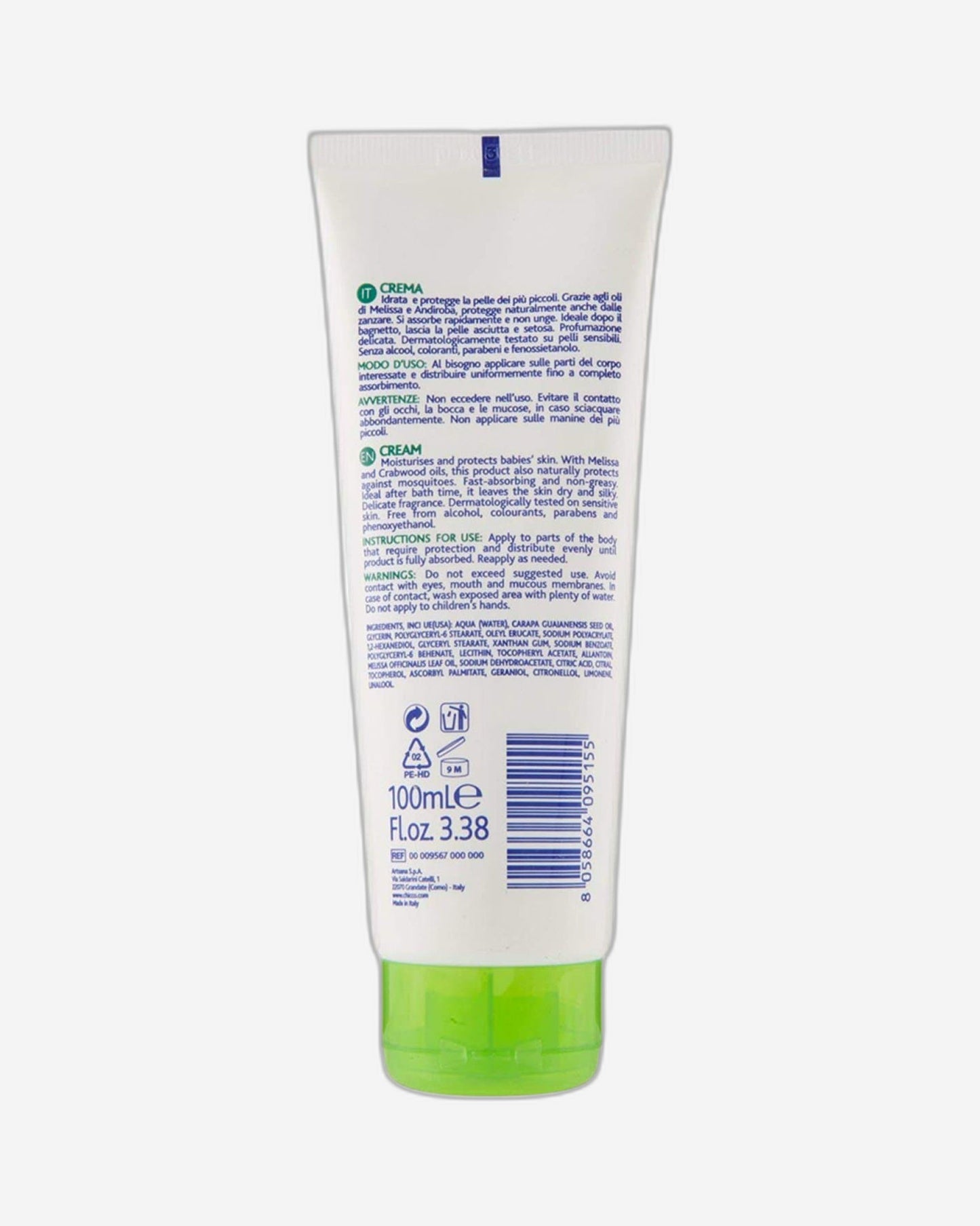 CHICCO CREAM MOISTURISING PROT/IT EN 100ML