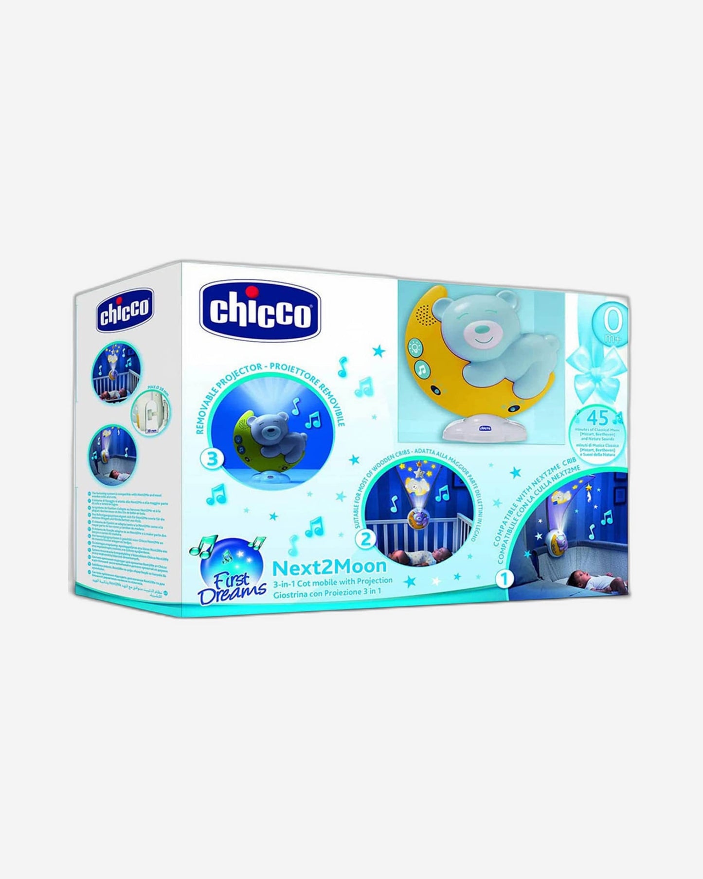 CHICCO NEXT2DREAMS COT MOBILE 0M+ BLUE