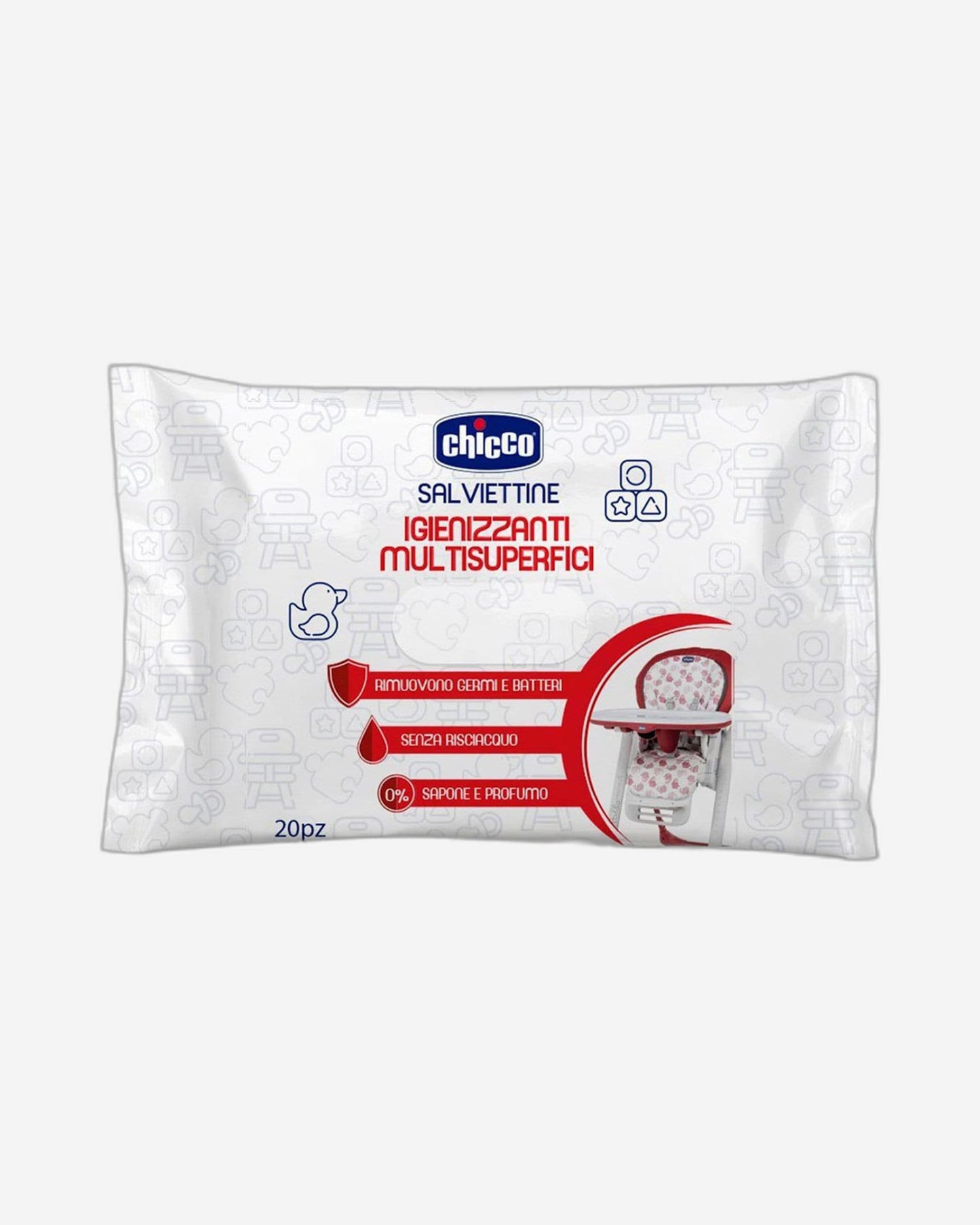 CHICCO MULTI-SURFACE CLEANSING WIPES 20PCS
